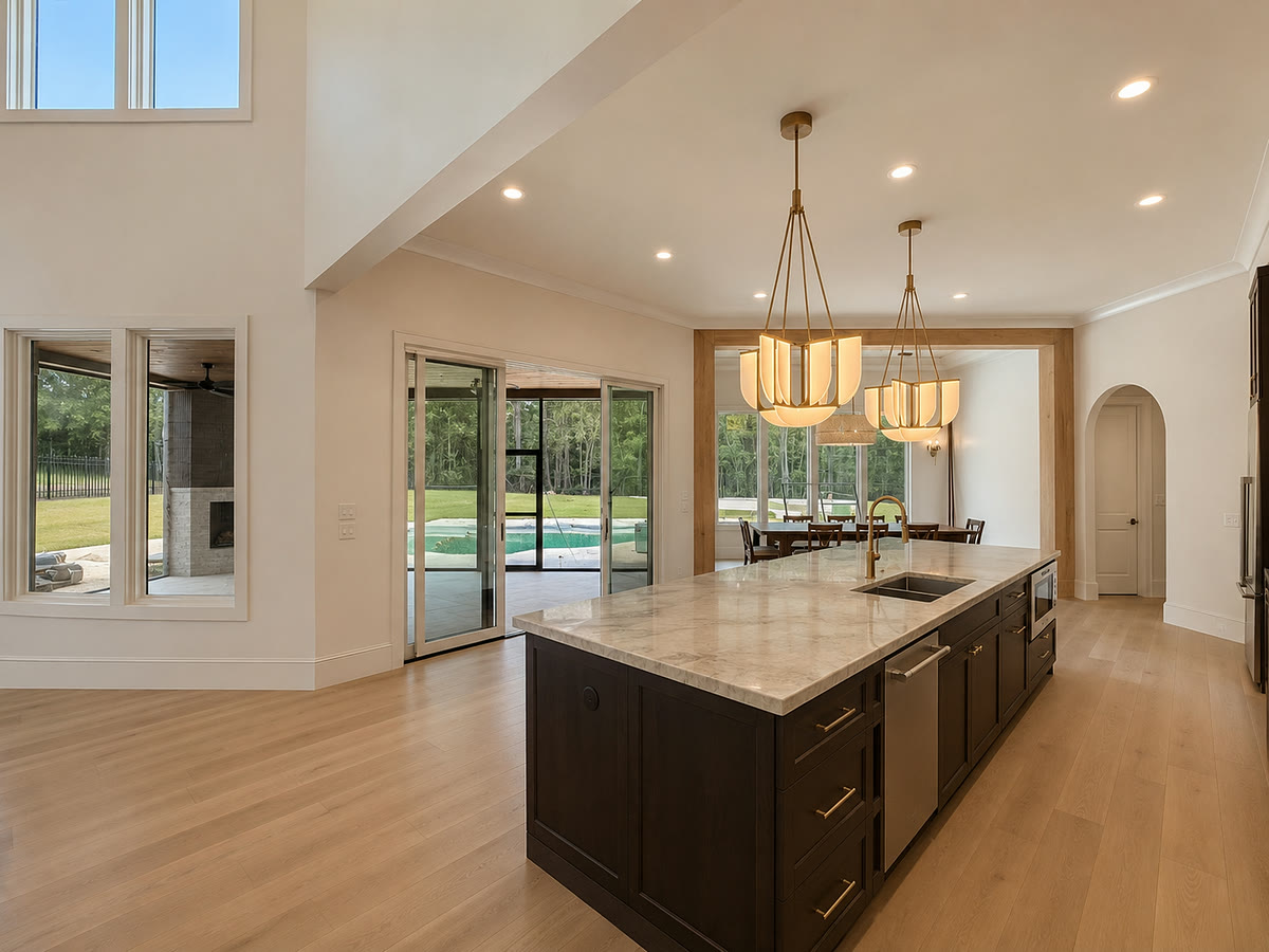 Kitchen and great room